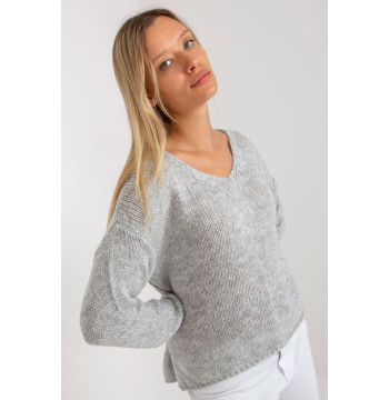 Sweter Damski Model TW-SW-BI-3002.98 Grey - Och Bella