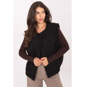 Kamizelka Model IT-KZ-FL9622.29P Black - Rue Paris