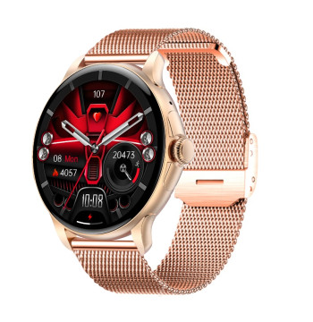 Smartwatch Damski Rubicon RNCF35 ROSE GOLD Bransoleta + Pasek Pink