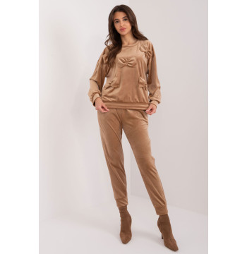 Spodnie Komplet Model DHJ-KMPL-8850.68 Dark Beige - Italy Moda