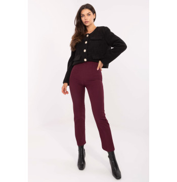 Spodnie Damskie Model IT-SP-FL9069.00 Bordo - Rue Paris