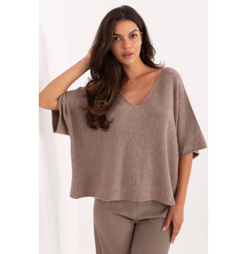 Sweter Damski Model IT-SW-2202.52 Dark Beige - Italy Moda