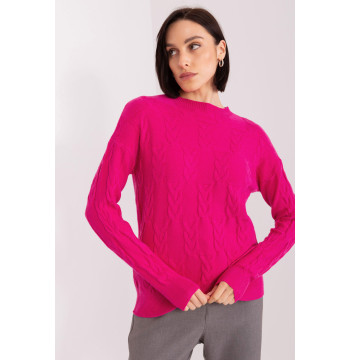 Sweter Damski Model AT-SW-2340.10 Fuksja - AT