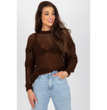 Sweter Damski Model BA-SW-9006.38P Brown - Badu