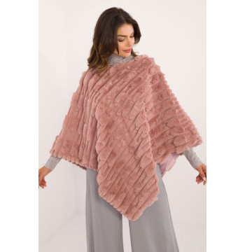 Sweter Ponczo Model AT-PN-2347.88 Dark Pink - AT