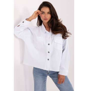 Koszula Damska Model IT-KS-FL5779.87 White - Rue Paris