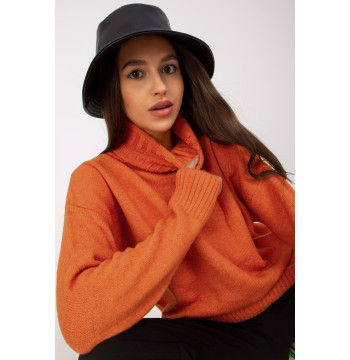 Sweter Damski Model LC-SW-0331.89P Dark Orange - Rue Paris