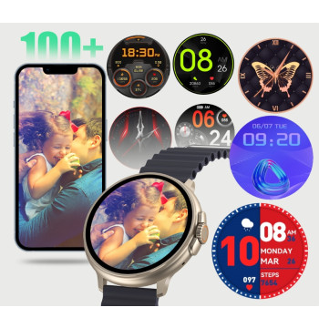 Smartwatch RUBICON RNCF15 Tytan/Orange SMARUB258