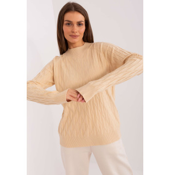 Sweter Damski Model AT-SW-2326.37X Beige - AT