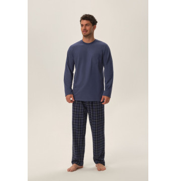 Piżama Męska Model Herb 41913-95X Dark Blue - Henderson