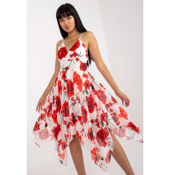 Sukienka Model DHJ-SK-15952-1.24X White/Red - Italy Moda