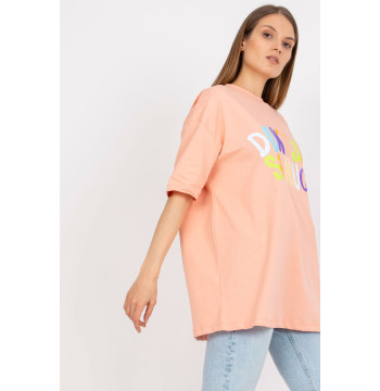 T-shirt Damski Model FA-TS-7733.91P Brzoskwinia - Fancy