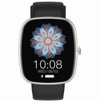 Smartwatch Męski GRAVITY GT18-6 Czarny Pasek Silikonowy + Granatowy Pasek