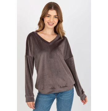 Bluza Damska Model RV-BL-8441.07P Dark Grey - Relevance