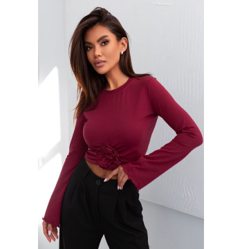 Bluzka Model Rose B61 Bordo - IVON