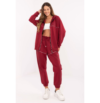 Spodnie Komplet Model RV-KMPL-A881.15 Bordo - Relevance