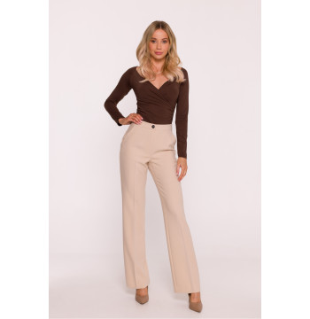 Spodnie Damskie Model S418 Beige - Stylove