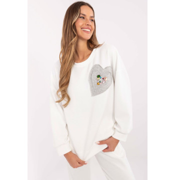 Bluza Damska Model DHJ-BL-20322.72 Ecru - Italy Moda