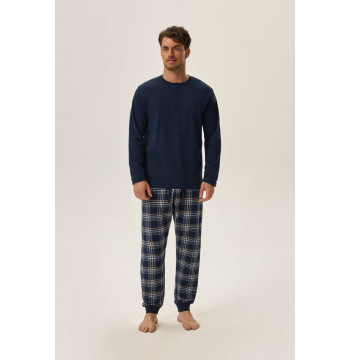 Piżama Męska Model Honor 41919-59X Navy - Henderson
