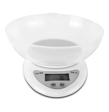 Elektroniczna Waga Kuchenna Precyzyjna LCD z Miską Tara 5g 5000g/0,1g
