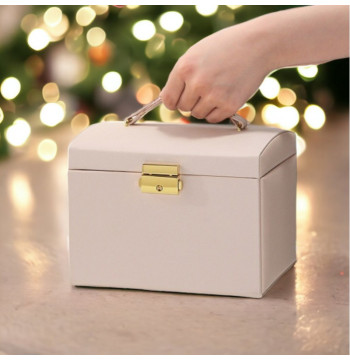 Szkatułka na biżuterię kuferek etui organizer PD120PR