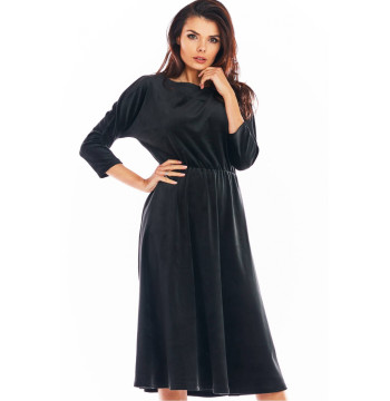 Sukienka Model A407 Welur Black - awama