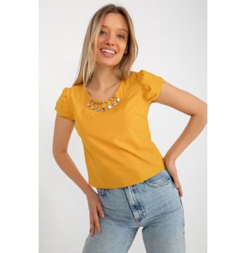 Bluzka Model LK-BZ-505783.50P Dark Yellow - Lakerta