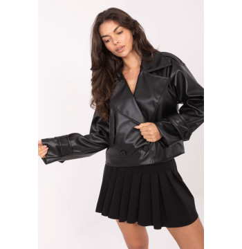 Płaszcz Damski Model IT-KR-FL9558.60 Black - Rue Paris