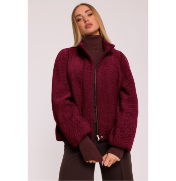 Kurtka Damska Model MOE885 Bordo - Moe