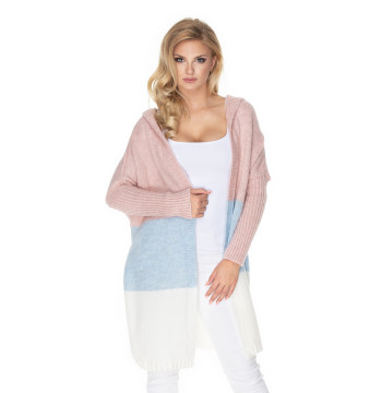 Sweter Kardigan Model 30069 Powder Pink/Sky Blue - PeeKaBoo