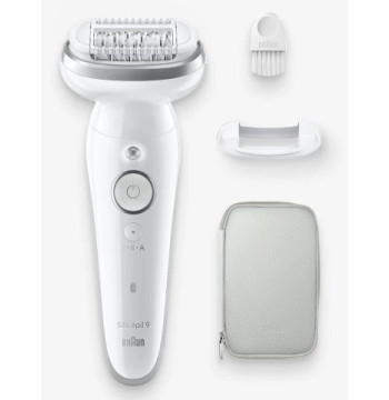 Depilator IPL BRAUN Silk-epil 9-011 3D, praca na sucho i mokro, Biały, Złoto