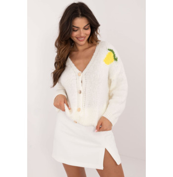 Sweter Damski Model MI-SW-2108.92 Ecru - Italy Moda