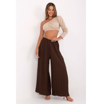 Spodnie Damskie Model MI-SP-A2432.71 Dark Brown - Italy Moda
