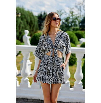 Bluzka Model Amber BLU0182 W25 Black - Roco Fashion