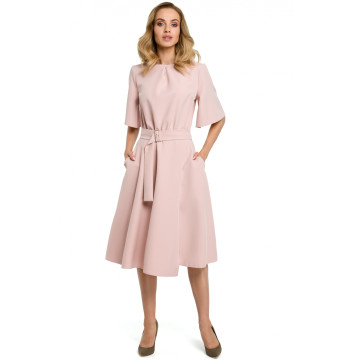 Sukienka Model MOE396 Powder Pink - Moe