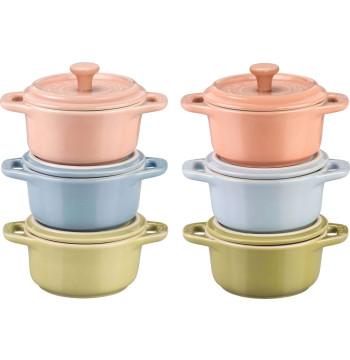 Zestaw STAUB GIFT GIVING 6x Mini cocotte okrągły 10 cm, wielokolorowe