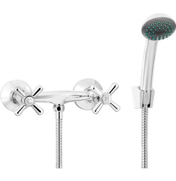Bateria prysznicowa ścienna z zestawem prysznicowym BOS_041D 5908212087749