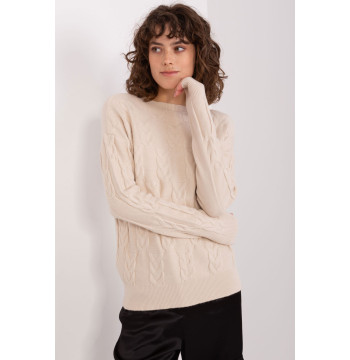 Sweter Damski Model AT-SW-2340.10 Light Beige - AT