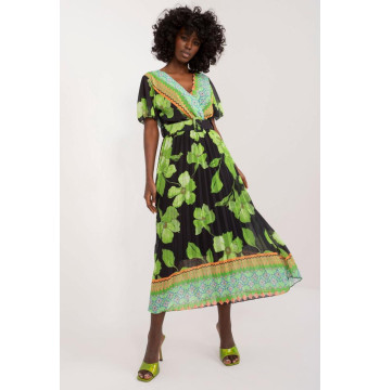 Sukienka Model DHJ-SK-11331-5.19 Black/Green - Italy Moda