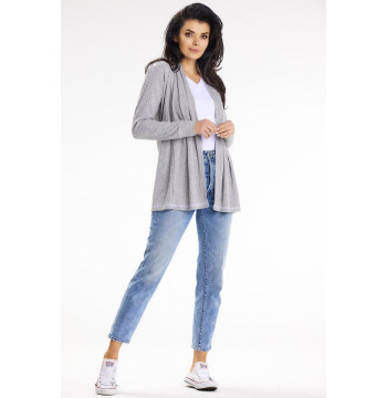 Sweter Kardigan Model A655 Grey - awama