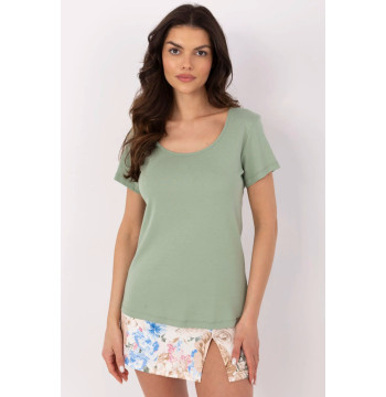 T-shirt Damski Model RV-TS-A557.66P Pistacja - Relevance