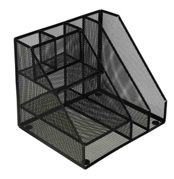 Organizer przybornik na biurko biurkowy duży A4 metalowy 7 komór