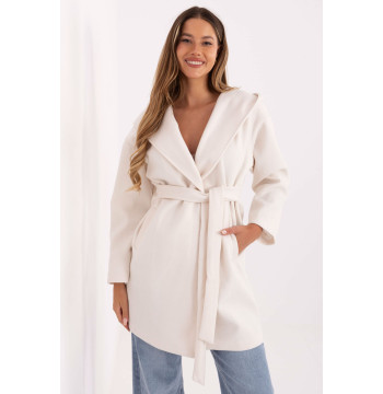Płaszcz Damski Model IT-PL-A9587.00 White - Rue Paris