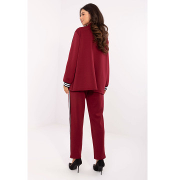 Spodnie Komplet Model IT-KMPL-9721.15 Bordo - Rue Paris