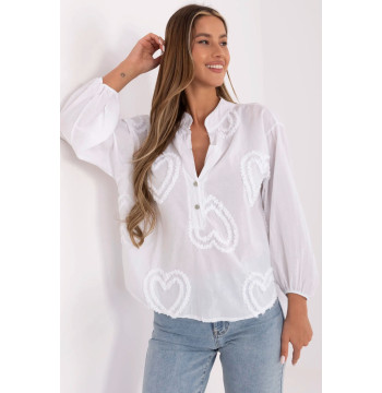 Bluzka Model TW-KS-BI-3145.67 White - Och Bella