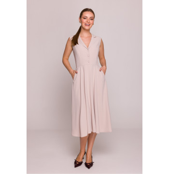 Sukienka Model S409 Beige - Stylove
