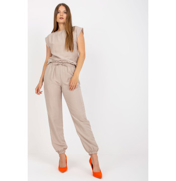 Spodnie Komplet Model CA-KMPL-6303.09X Beige - Rue Paris