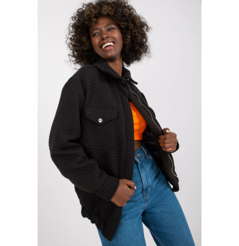 Kurtka Damska Model RV-KR-007.95P Black - Rue Paris