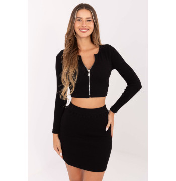 Spódnica Komplet Model RV-KMPL-7526.03 Black - Rue Paris