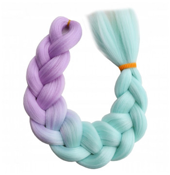 Syntetyczne włosy kolorowe 120 cm gęste ombre WLS51